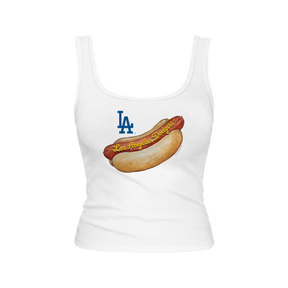 VIP Los Angeles Dodgers Personalized Postseason '26 Hot Dog Emmy Tank
