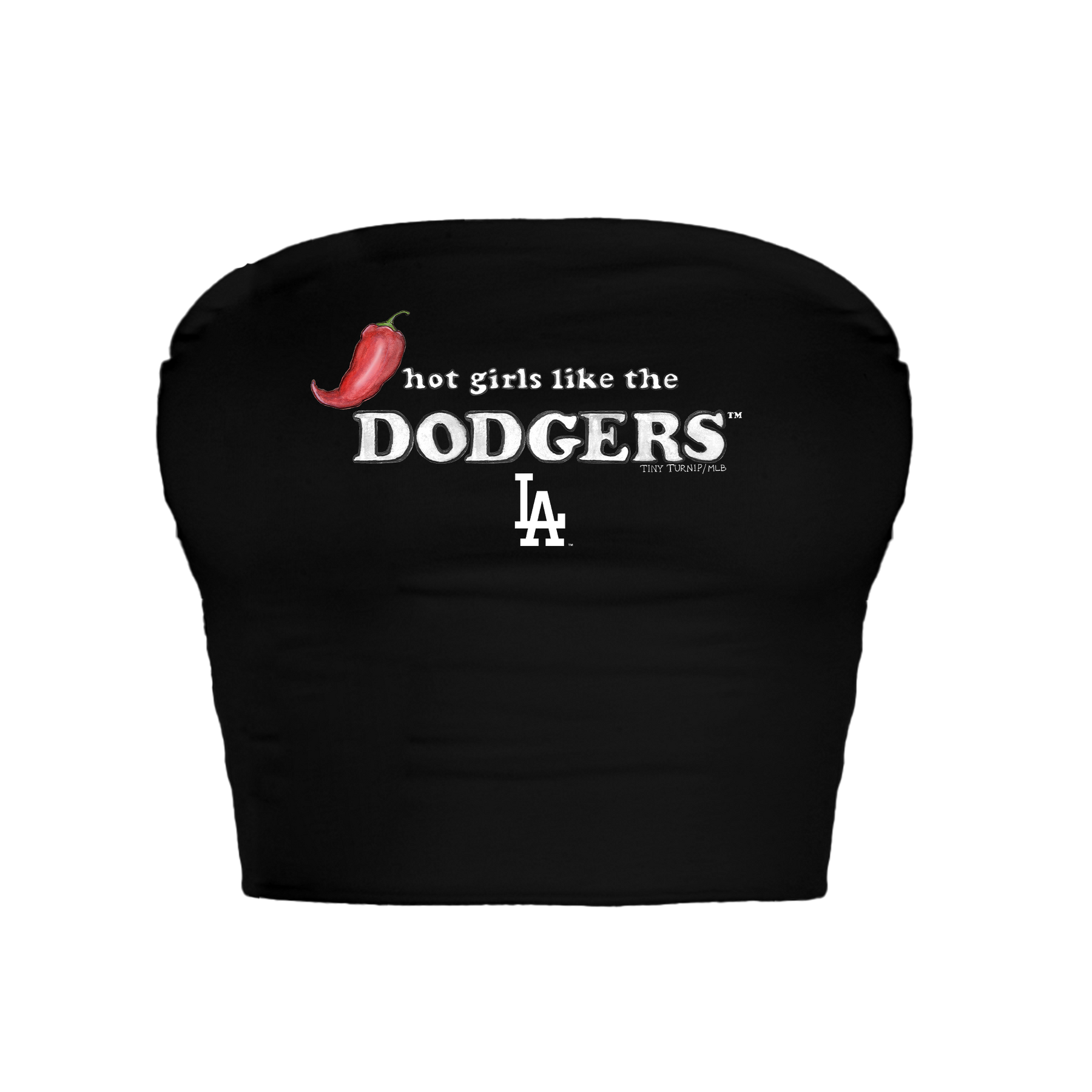 Los Angeles Dodgers Hot Girls Crop Tube Top