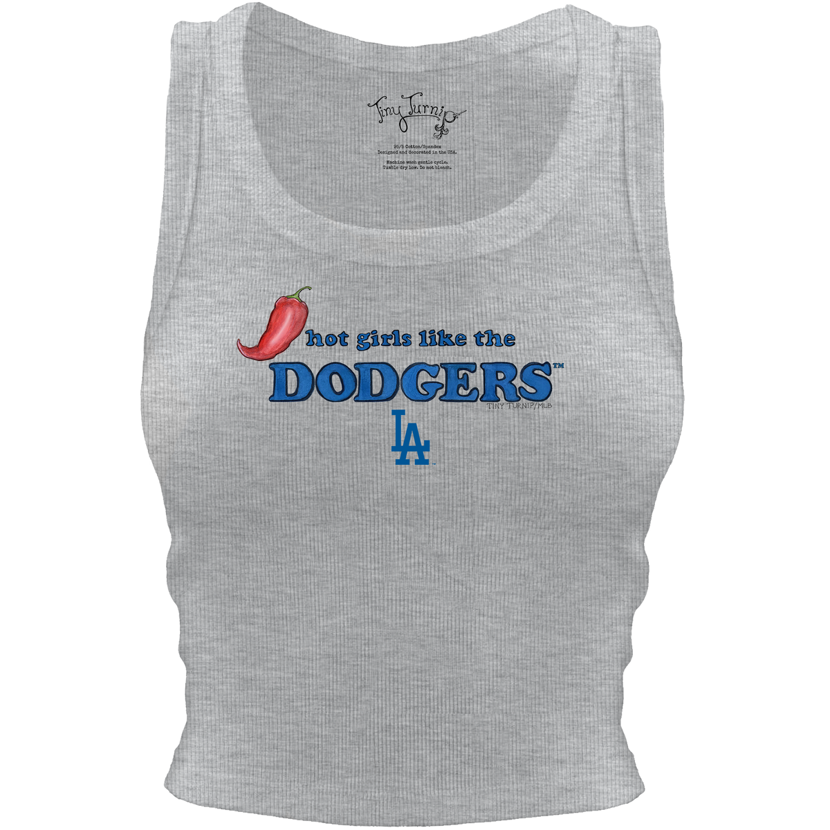 Los Angeles Dodgers Hot Girls Crop Tank
