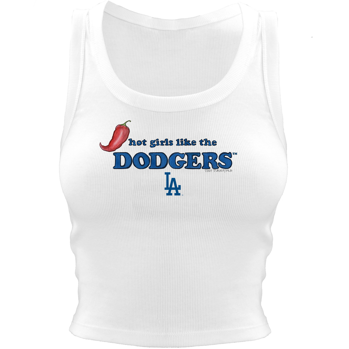 Los Angeles Dodgers Hot Girls Crop Tank