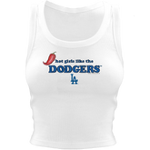 Los Angeles Dodgers Hot Girls Crop Tank
