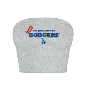 Los Angeles Dodgers Hot Girls Crop Tube Top