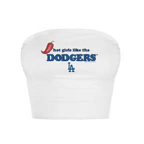 Los Angeles Dodgers Hot Girls Crop Tube Top