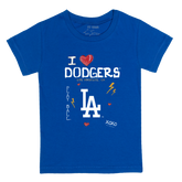 I Heart Dodgers Kid's Tee Shirt - Tiny Turnip