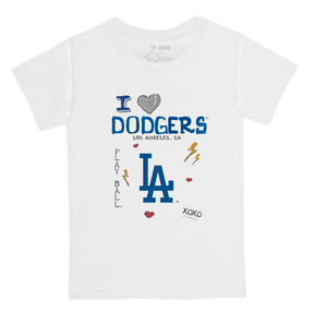 I Heart Dodgers Kid's Tee Shirt - Tiny Turnip