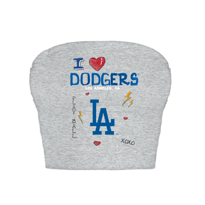 Los Angeles Dodgers I Heart Dodgers Crop Tube Top