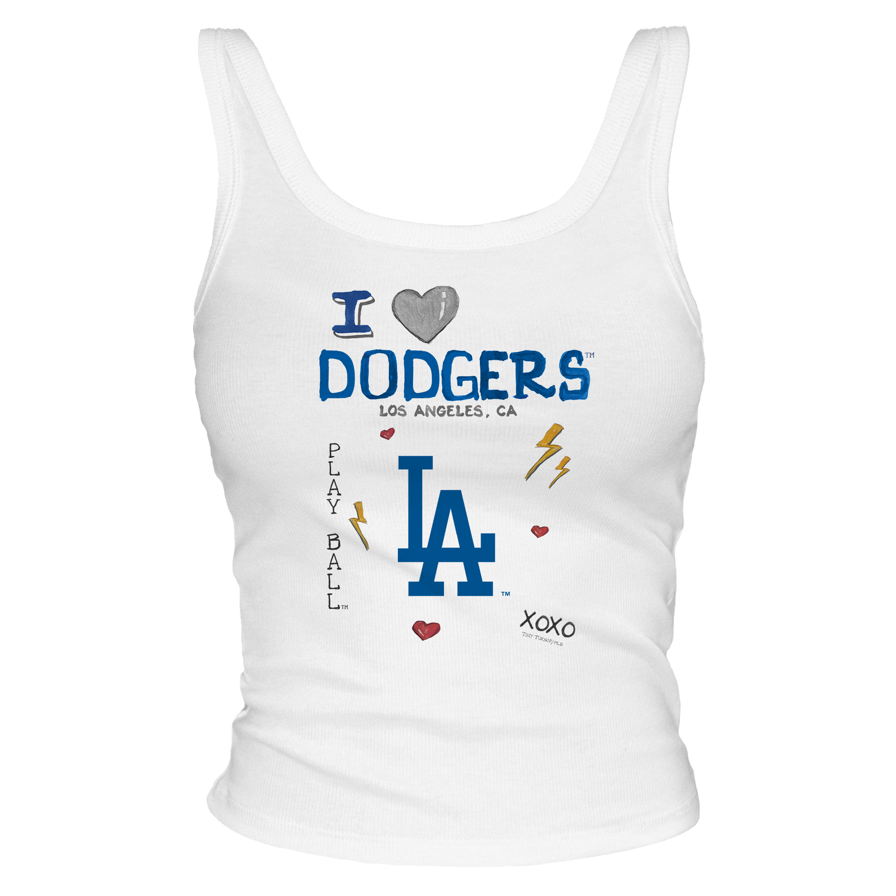 I Heart Dodgers Tank - Tiny Turnip