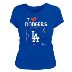I Heart Dodgers Women's Tee Shirt - Tiny Turnip
