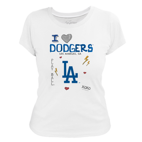 I Heart Dodgers Women's Tee Shirt - Tiny Turnip