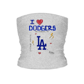 I Heart Dodgers Tube Top - Tiny Turnip