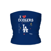 Los Angeles Dodgers I Heart Dodgers Tube Top - Tiny Turnip