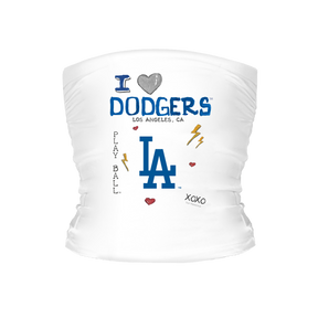 I Heart Dodgers Tube Top - Tiny Turnip