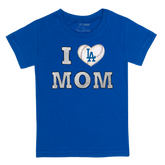Los Angeles Dodgers I Love Mom Tee Shirt