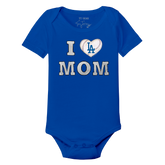 Los Angeles Dodgers I Love Mom Short Sleeve Snapper