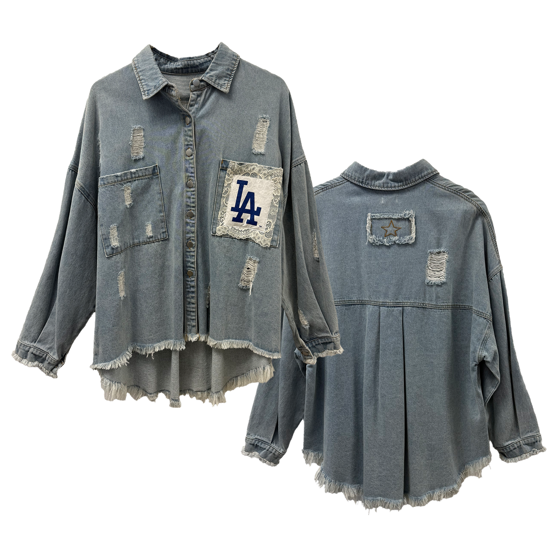 Los Angeles Dodgers Lace Olivia Jacket - Tiny Turnip