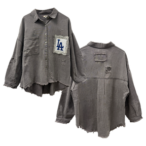 Los Angeles Dodgers Lace Olivia Jacket - Tiny Turnip