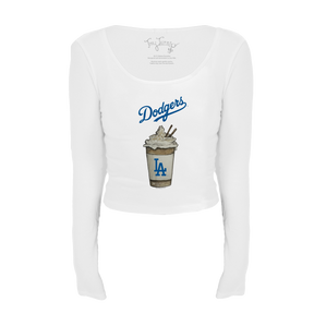 Los Angeles Dodgers Latte Women's Lucy Long Sleeve