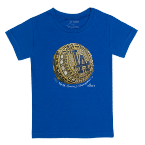 LA Dodgers Chelsea Freeman Let Freeman Ring Kid's Tee Shirt