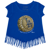 LA Dodgers Chelsea Freeman Let Freeman Ring Fringe Tee
