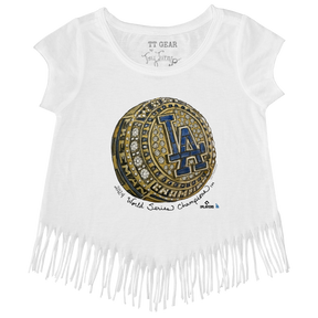 LA Dodgers Chelsea Freeman Let Freeman Ring Fringe Tee