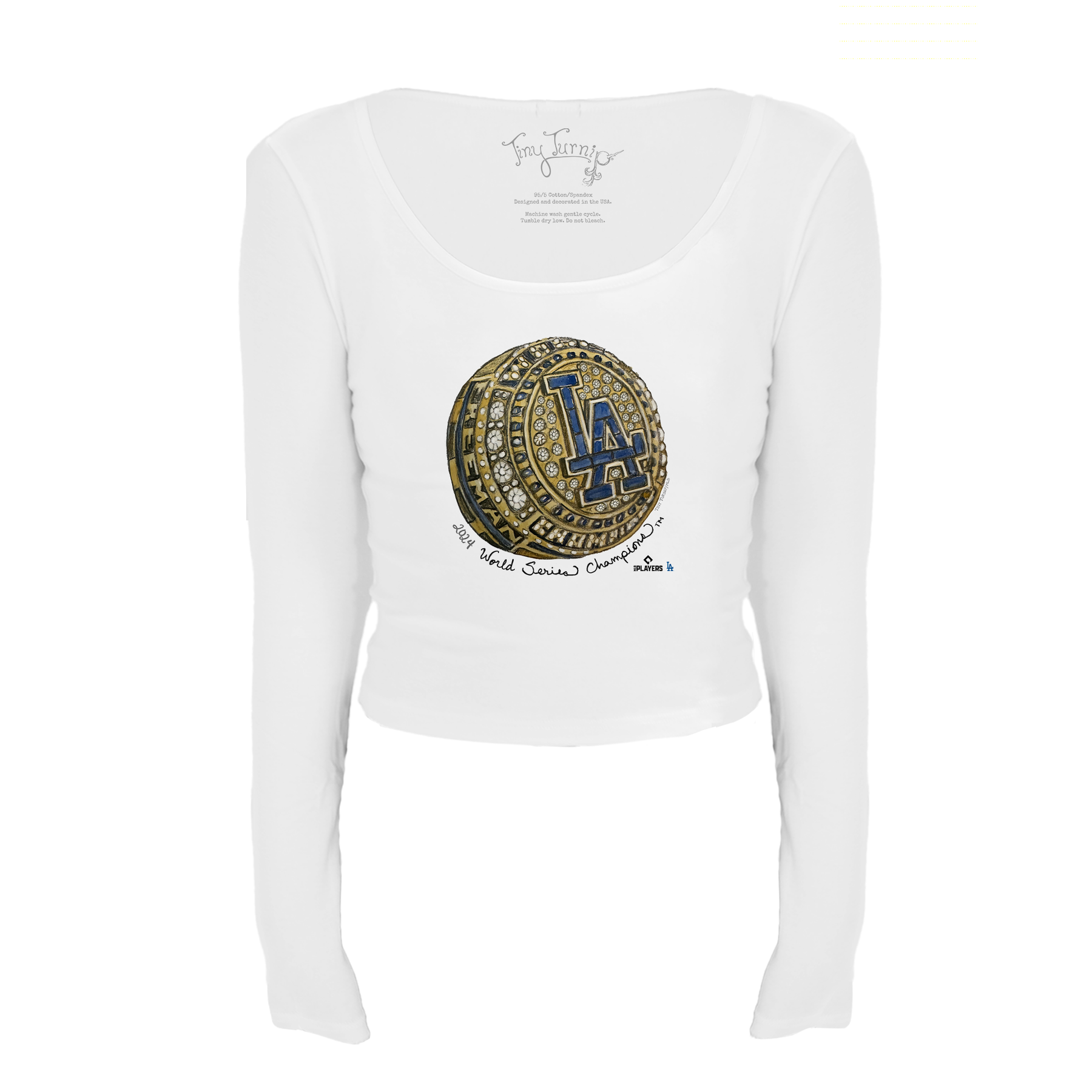 LA Dodgers Chelsea Freeman 2024 World Series Ring Women's Long Sleeve Lucy