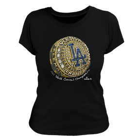 LA Dodgers Chelsea Freeman Let Freeman Ring Women's Tee Shirt