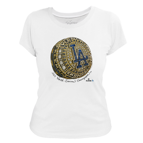 LA Dodgers Chelsea Freeman Let Freeman Ring Women's Tee Shirt