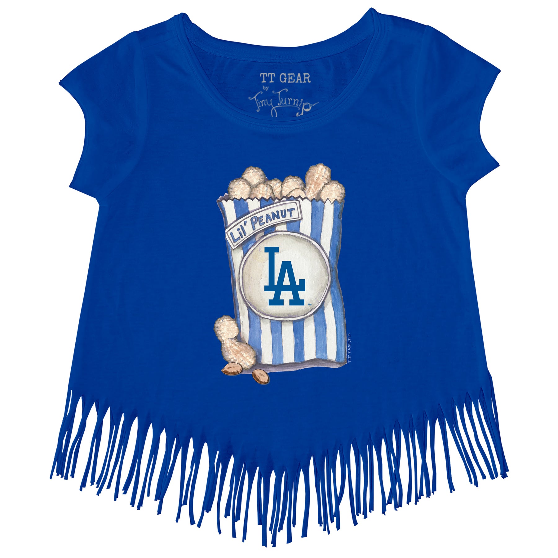 Los Angeles Dodgers Lil' Peanut Fringe Tee