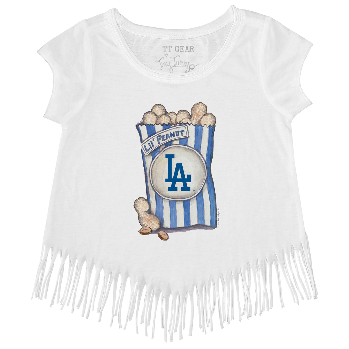 Los Angeles Dodgers Lil' Peanut Fringe Tee