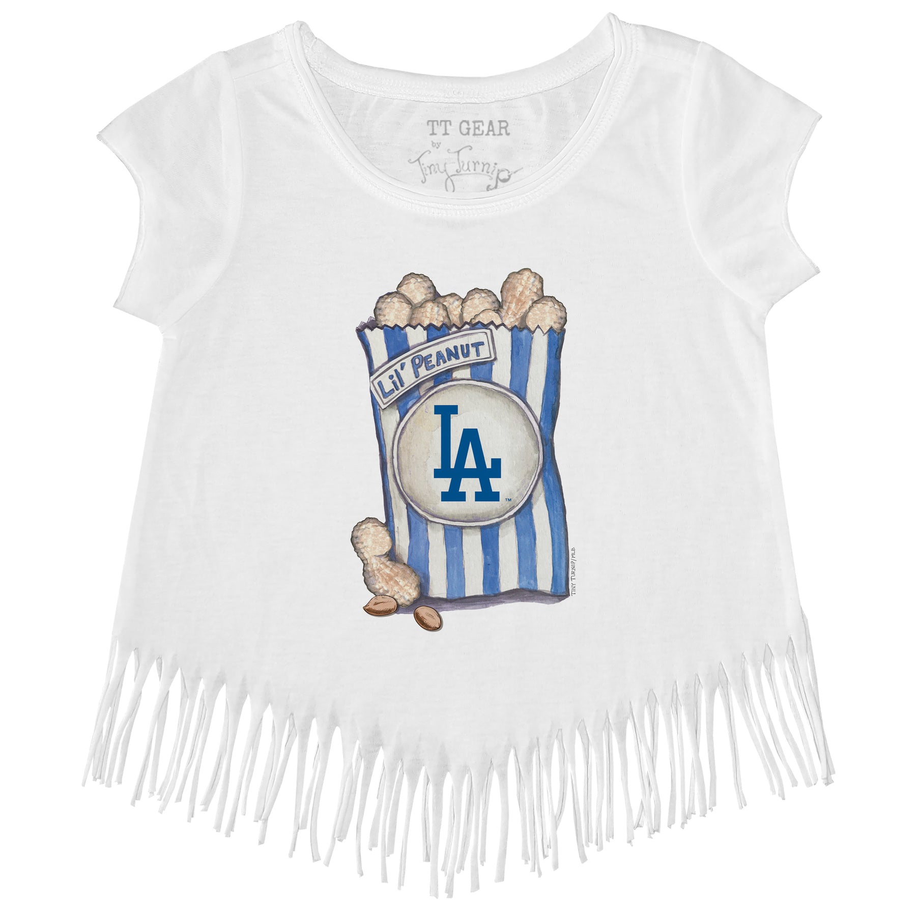 Los Angeles Dodgers Lil' Peanut Fringe Tee