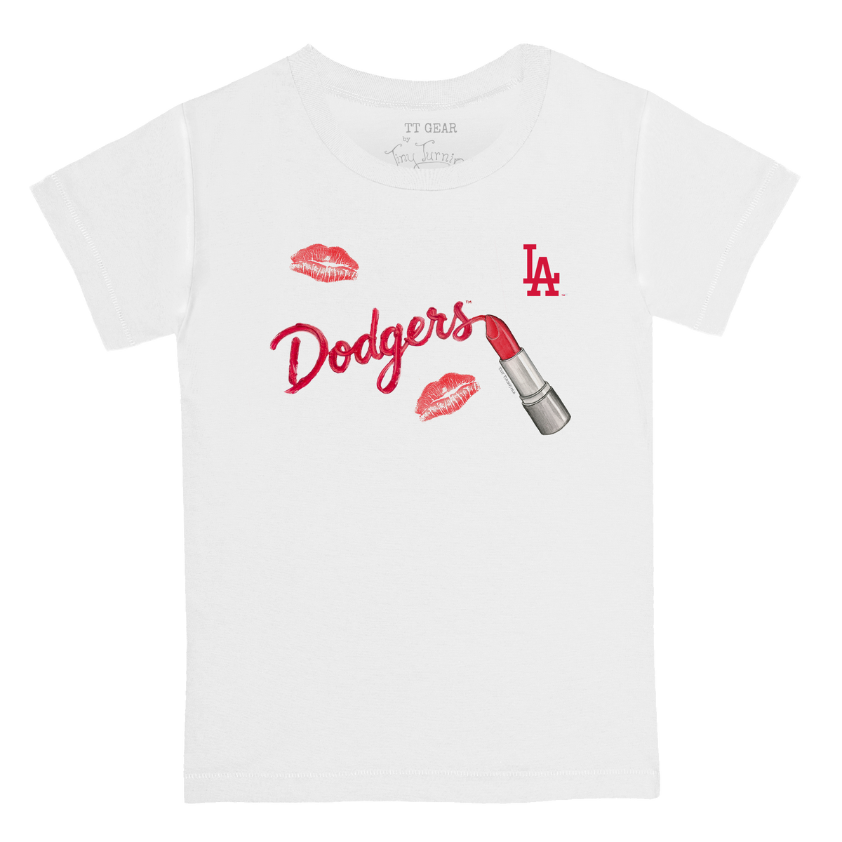 Los Angeles Dodgers Lipstick Kid's Tee Shirt - Tiny Turnip