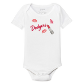 Los Angeles Dodgers Lipstick Short Sleeve Snapper - Tiny Turnip
