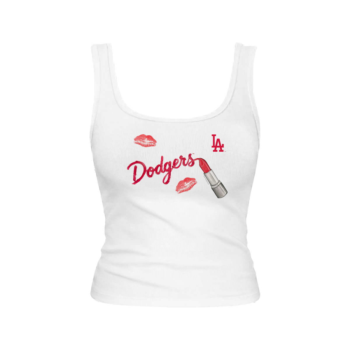 Los Angeles Dodgers Lipstick Emmy Tank
