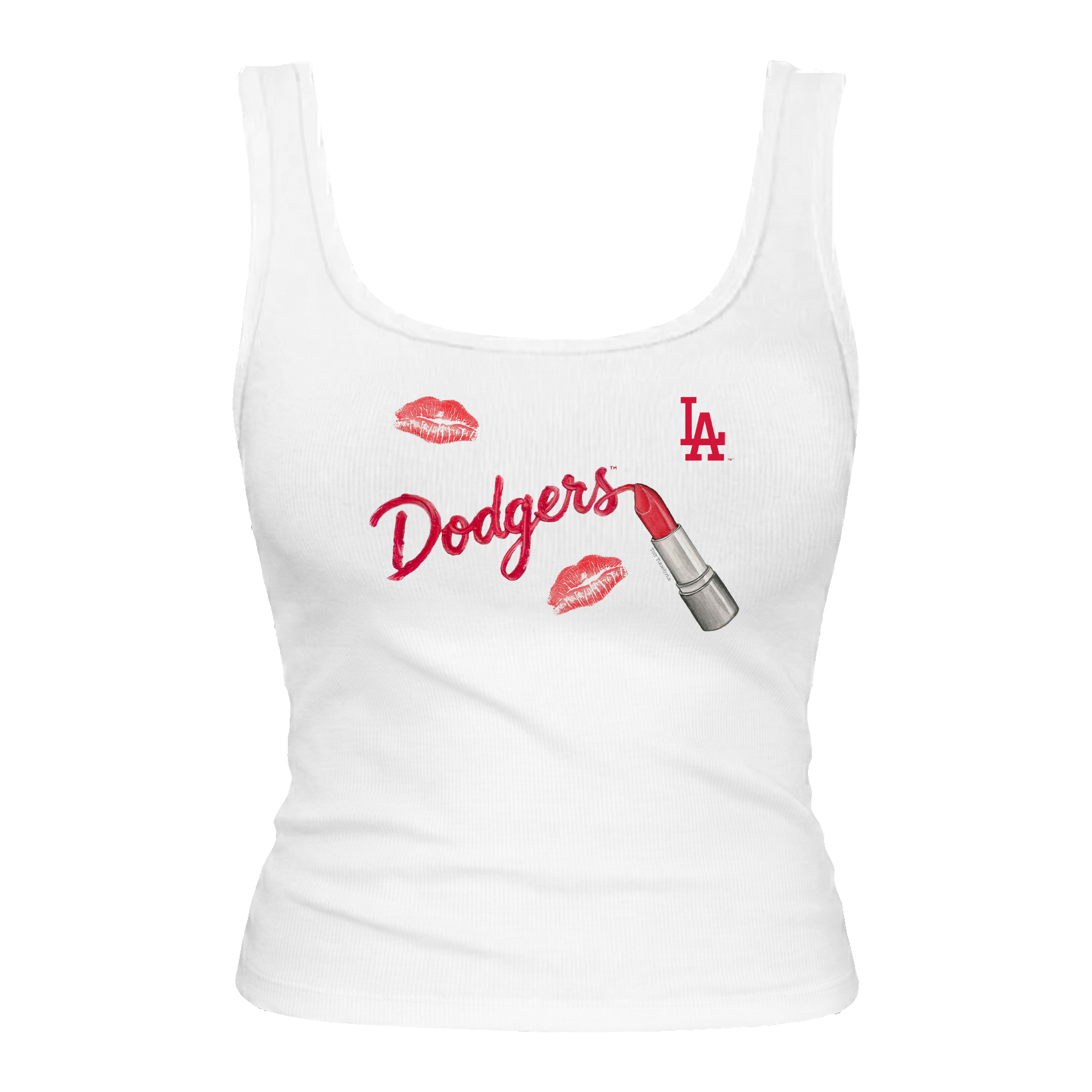 Los Angeles Dodgers Lipstick Emmy Tank