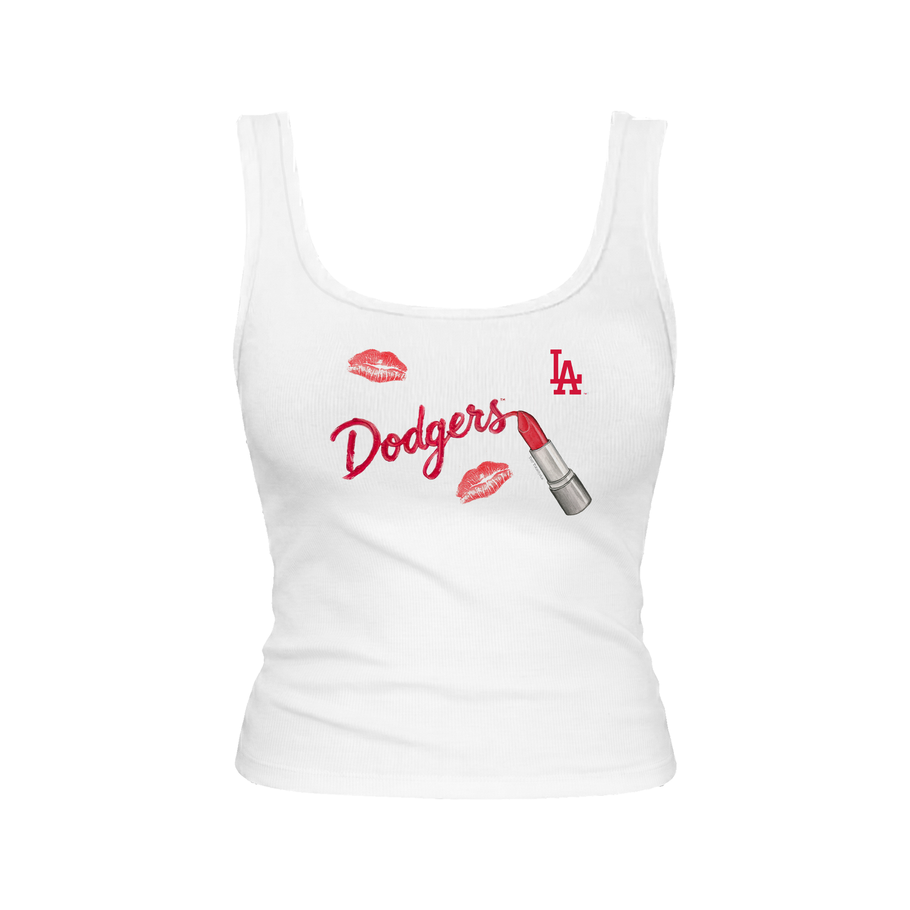 Los Angeles Dodgers Lipstick Emmy Tank