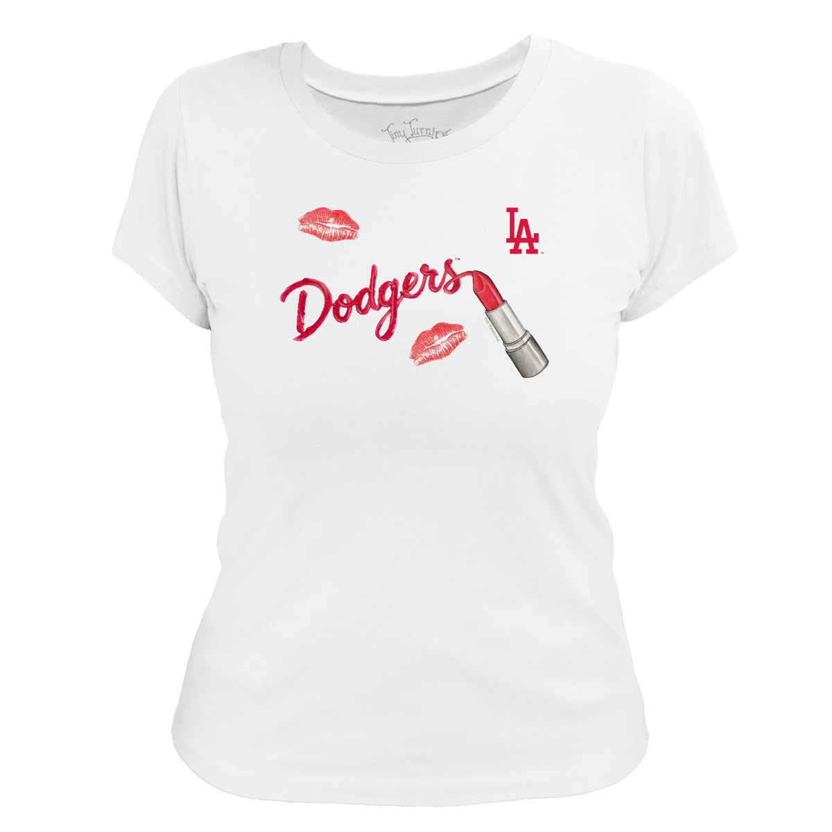 Los Angeles Dodgers Lipstick Women's Tee Shirt - Tiny Turnip