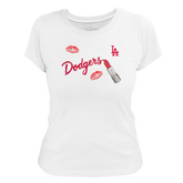 Los Angeles Dodgers Lipstick Women's Tee Shirt - Tiny Turnip