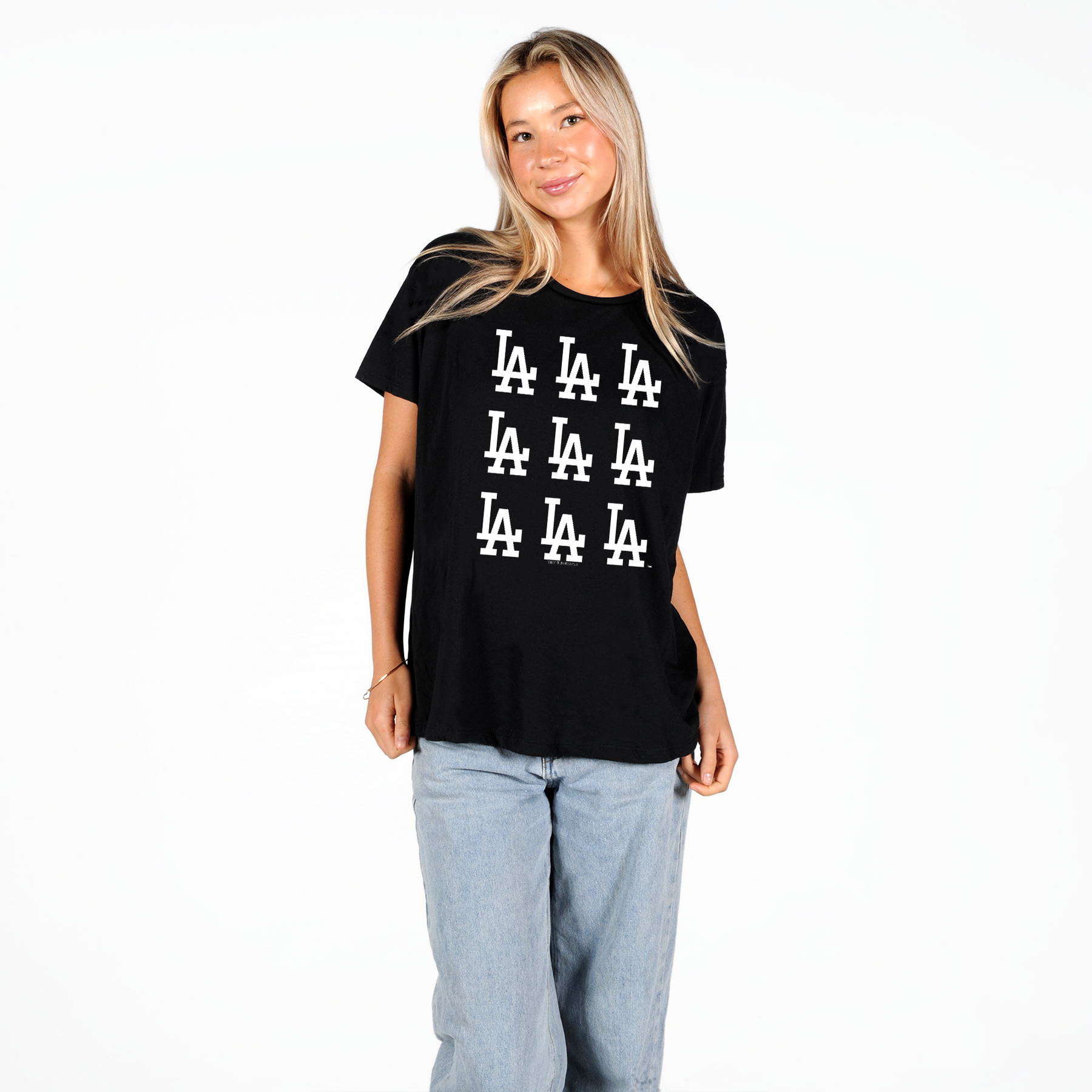 Choose Your Team--Logo Grid Women's Flowy Tee Shirt