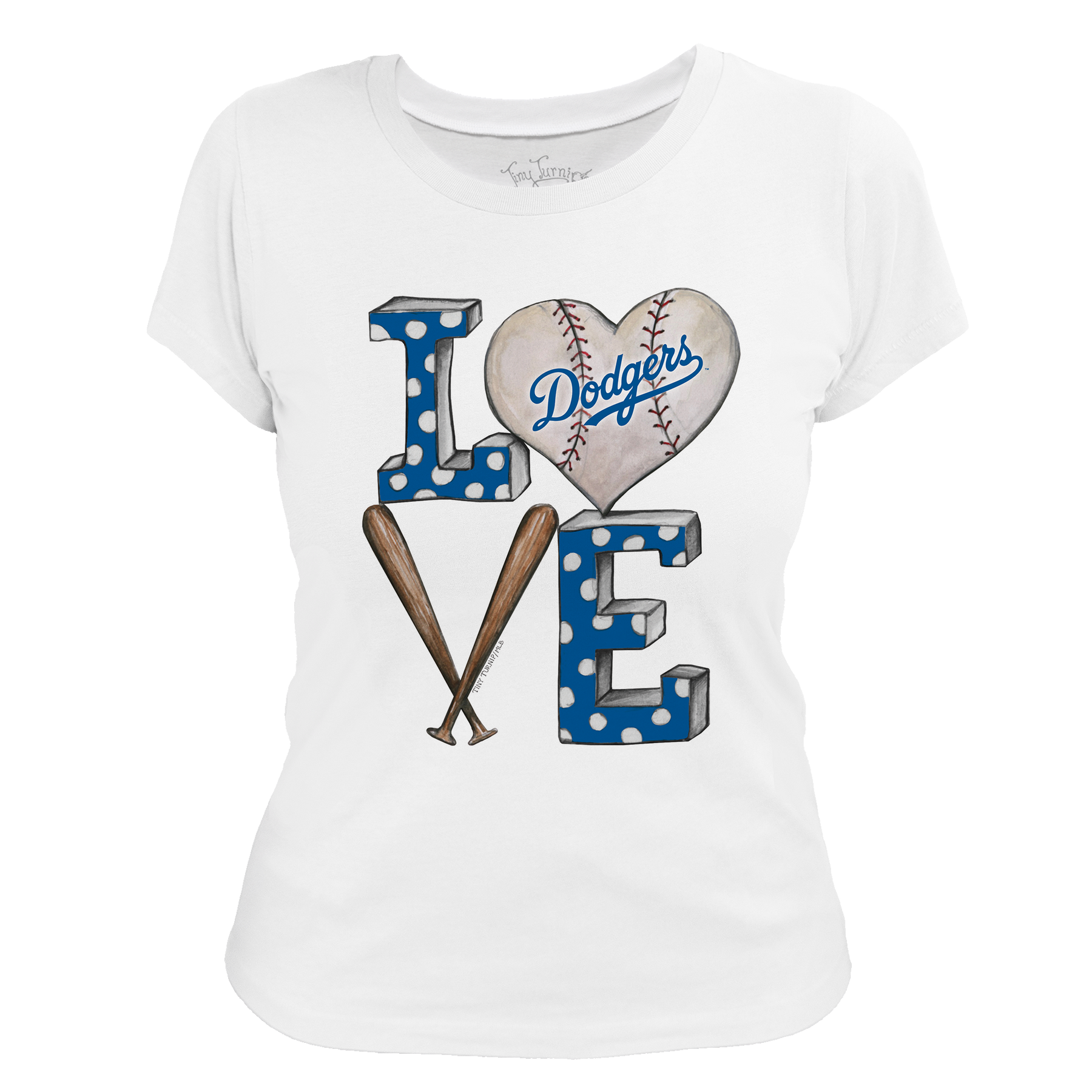 Los Angeles Dodgers Baseball LOVE Tee Shirt
