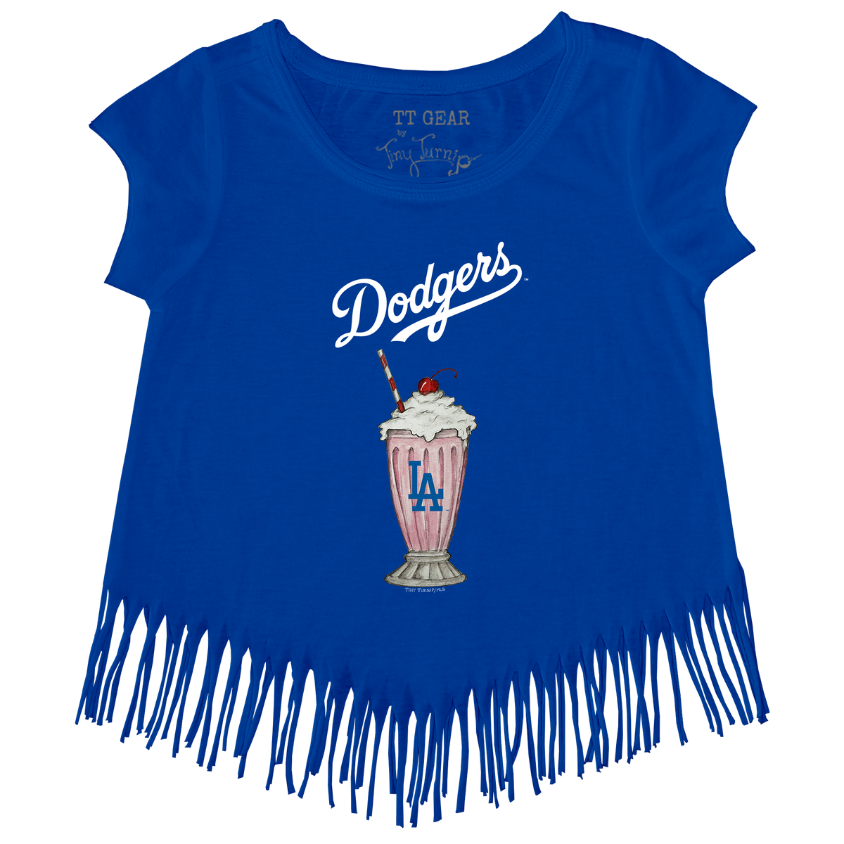 Los Angeles Dodgers Milkshake Fringe Tee