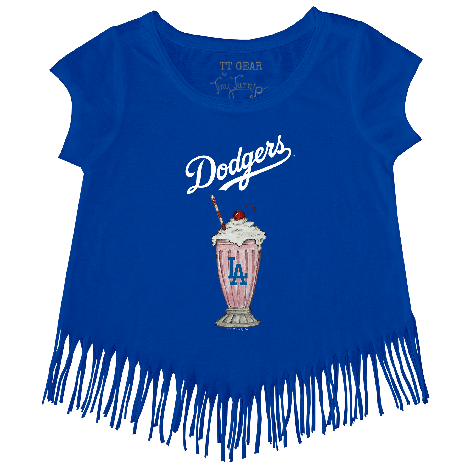 Los Angeles Dodgers Milkshake Fringe Tee