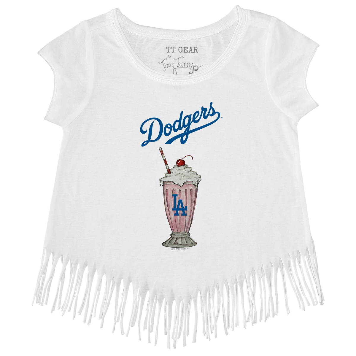 Los Angeles Dodgers Milkshake Fringe Tee