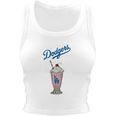 Los Angeles Dodgers Milkshake Crop Tank