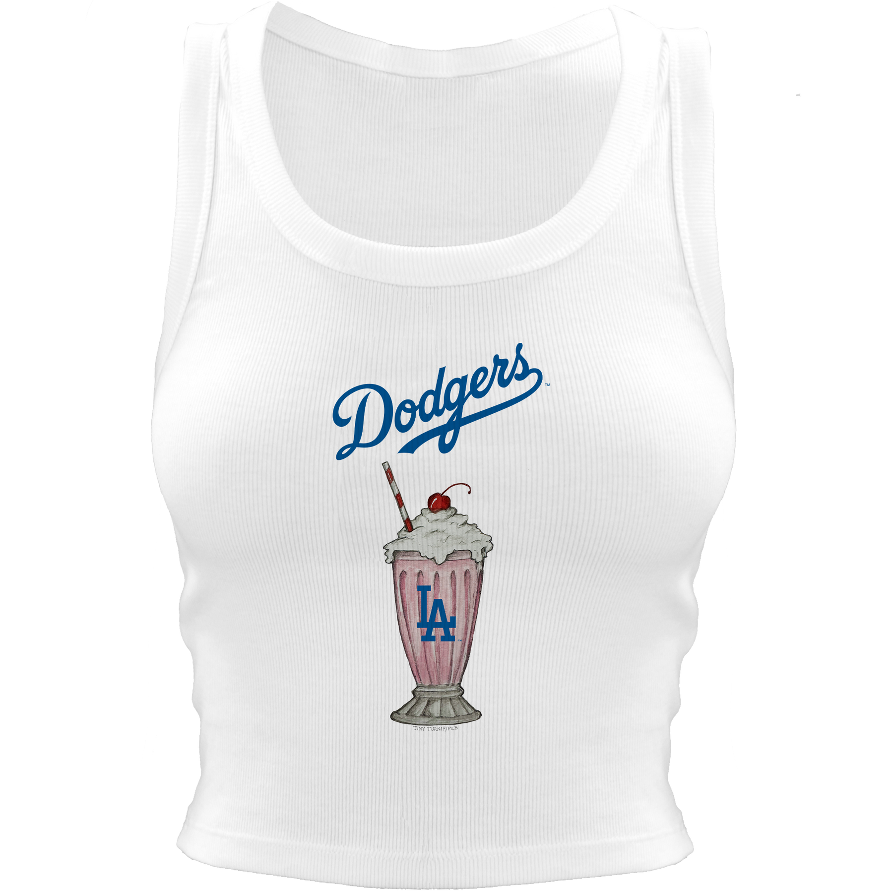 Los Angeles Dodgers Milkshake Crop Tank