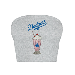 Los Angeles Dodgers Milkshake Crop Tube Top