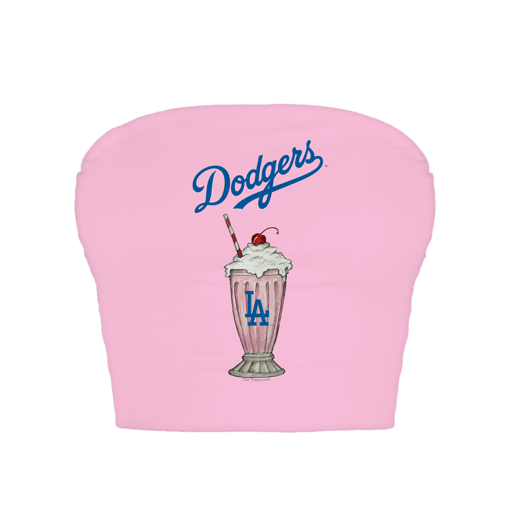 Los Angeles Dodgers Milkshake Crop Tube Top