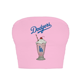 Los Angeles Dodgers Milkshake Crop Tube Top