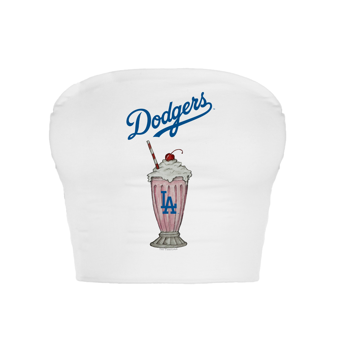 Los Angeles Dodgers Milkshake Crop Tube Top