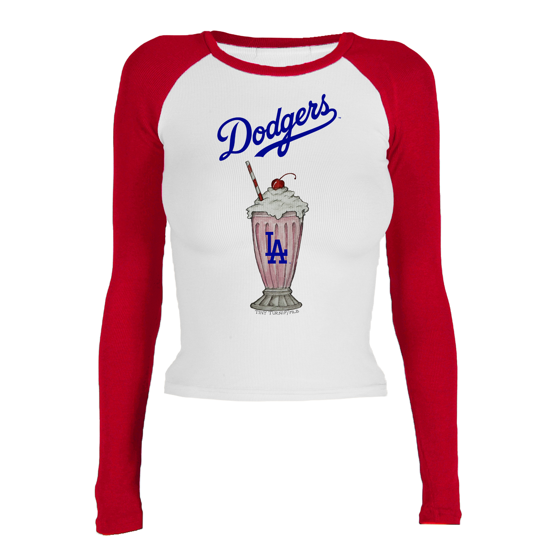 Los Angeles Dodgers Milkshake Roxy Raglan Long Sleeve