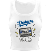 Los Angeles Dodgers Mixtape Crop Tank